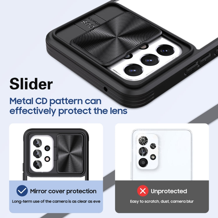 For Samsung Galaxy A53 5G 360 degree Full Coverage Sliding Camshield Phone Case