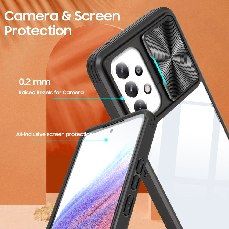 For Samsung Galaxy A53 5G 360 degree Full Coverage Sliding Camshield Phone Case