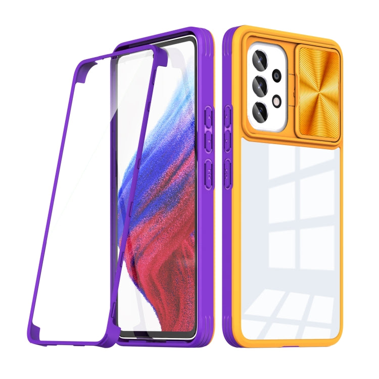 For Samsung Galaxy A53 5G 360 degree Full Coverage Sliding Camshield Phone Case