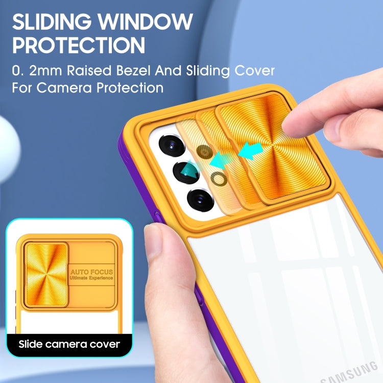 For Samsung Galaxy A53 5G 360 degree Full Coverage Sliding Camshield Phone Case