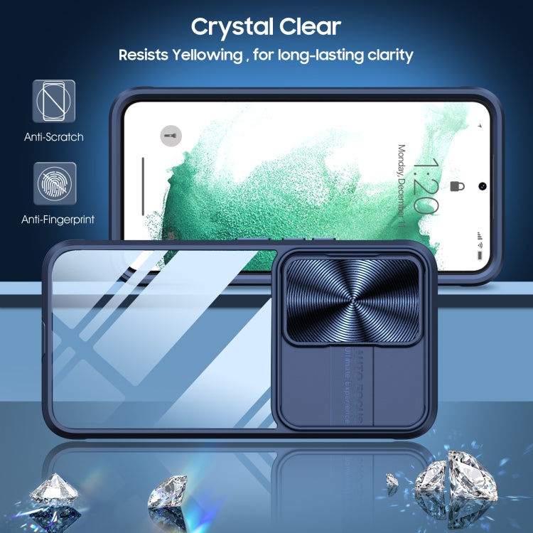 For Samsung Galaxy S22 5G 360 degree Full Coverage Sliding Camshield Phone Case
