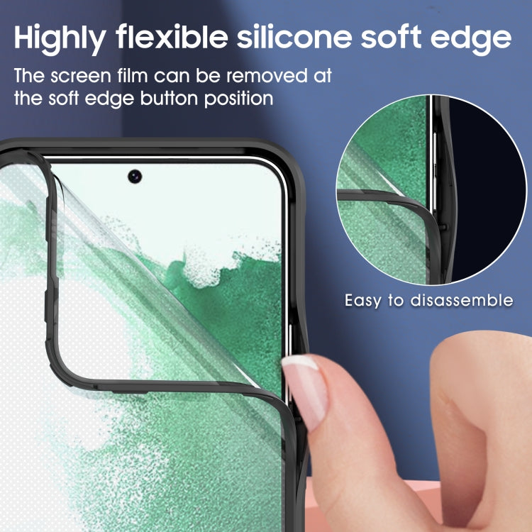 For Samsung Galaxy S22 5G 360 degree Full Coverage Sliding Camshield Phone Case