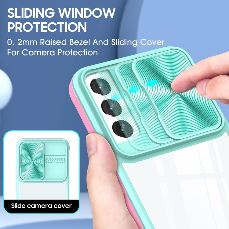 For Samsung Galaxy S22 5G 360 degree Full Coverage Sliding Camshield Phone Case