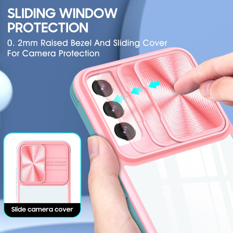 For Samsung Galaxy S22+ 5G 360 degree Full Coverage Sliding Camshield Phone Case