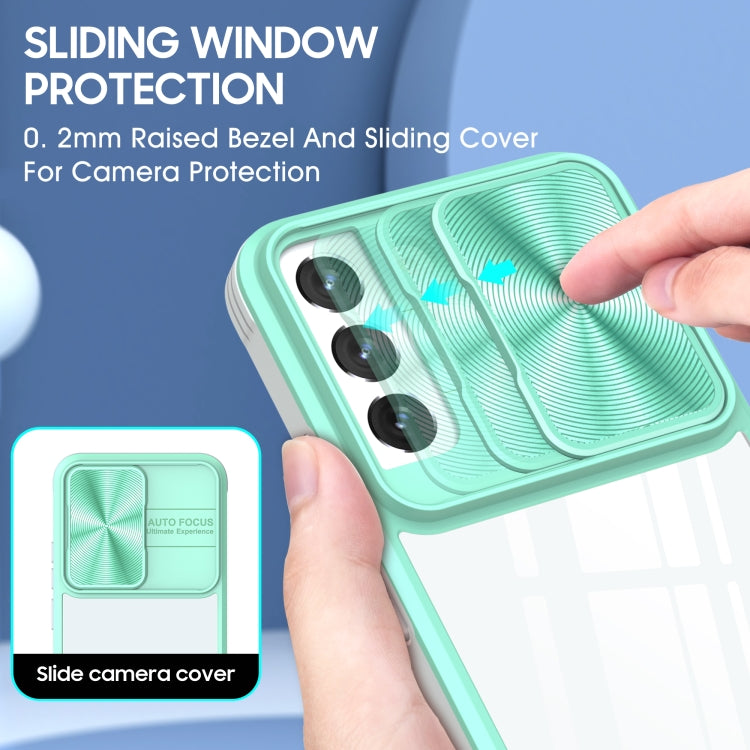 For Samsung Galaxy S22+ 5G 360 degree Full Coverage Sliding Camshield Phone Case