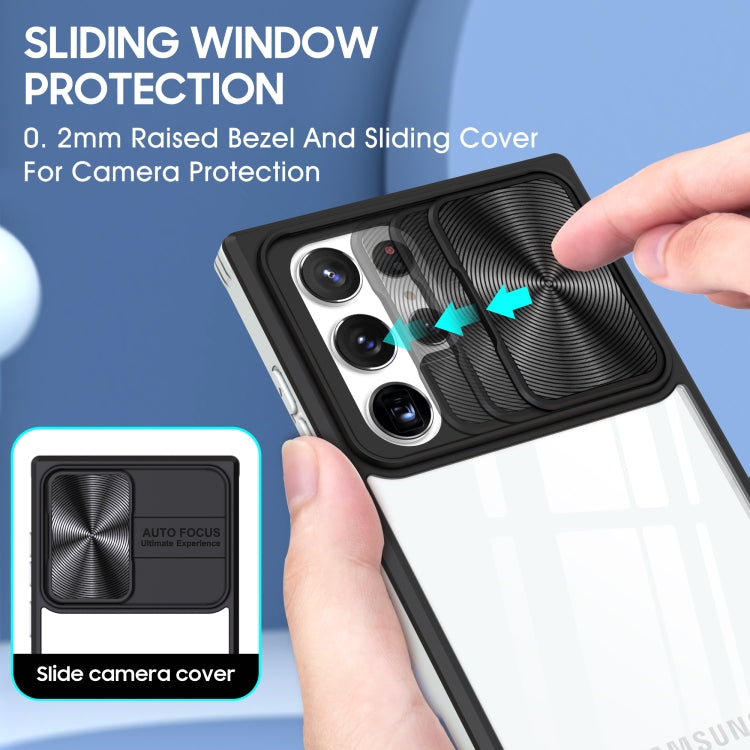 For Samsung Galaxy S22 Ultra 5G 360 degree Full Coverage Sliding Camshield Phone Case