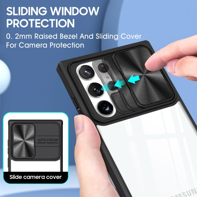 For Samsung Galaxy S22 Ultra 5G 360 degree Full Coverage Sliding Camshield Phone Case