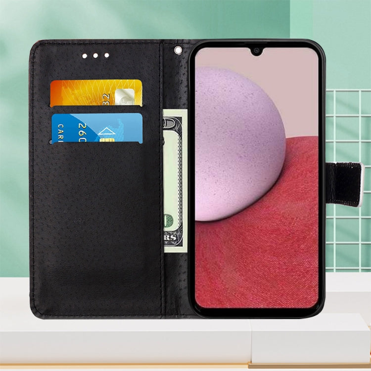 For Samsung Galaxy A14 5G Colored Drawing Pattern Plain Weave Leather Phone Case