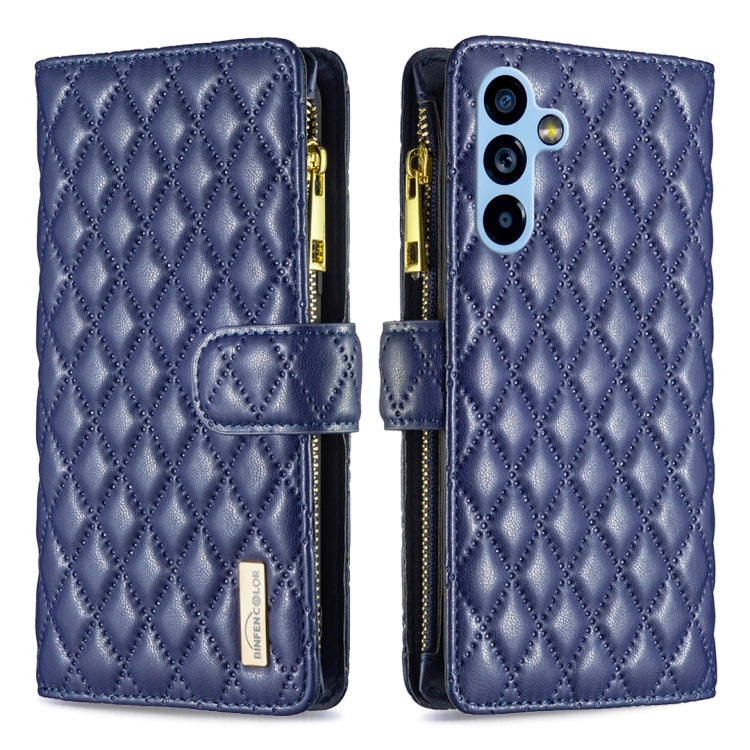 For Samsung Galaxy A54 5G Diamond Lattice Zipper Wallet Leather Flip Phone Case