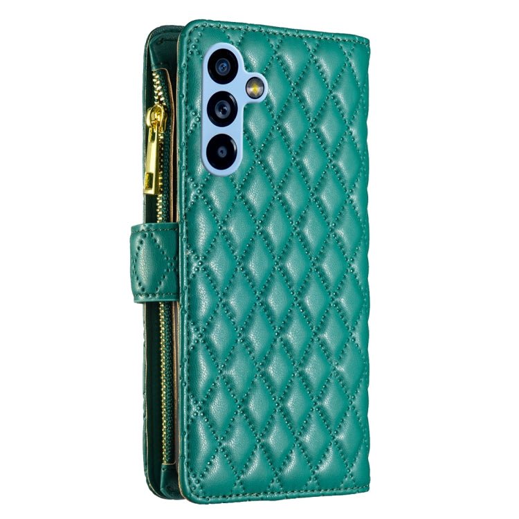 For Samsung Galaxy A54 5G Diamond Lattice Zipper Wallet Leather Flip Phone Case