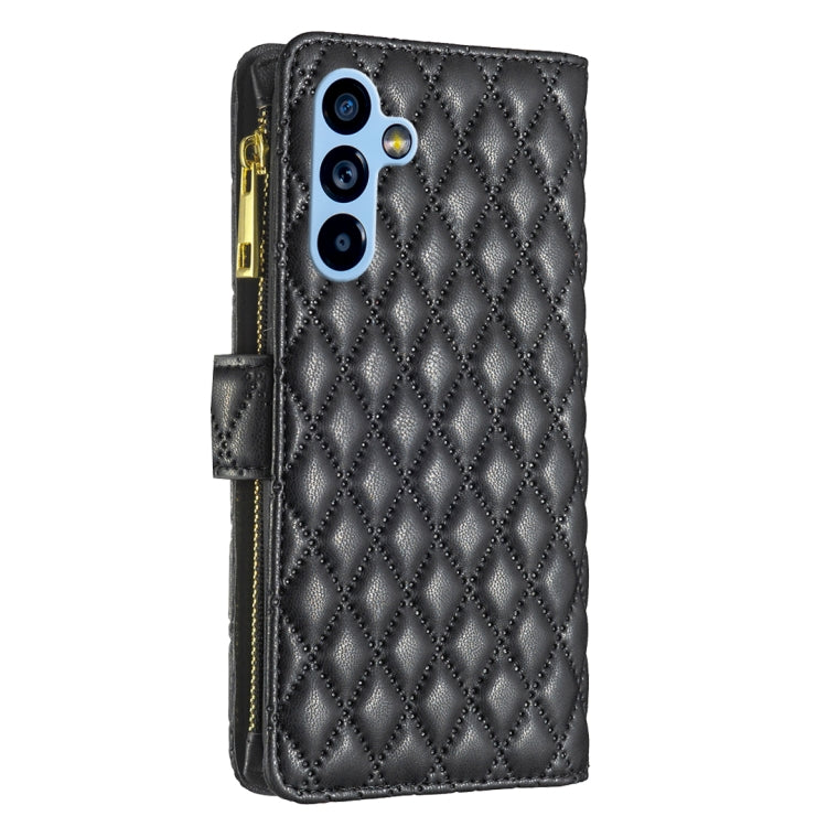 For Samsung Galaxy A54 5G Diamond Lattice Zipper Wallet Leather Flip Phone Case