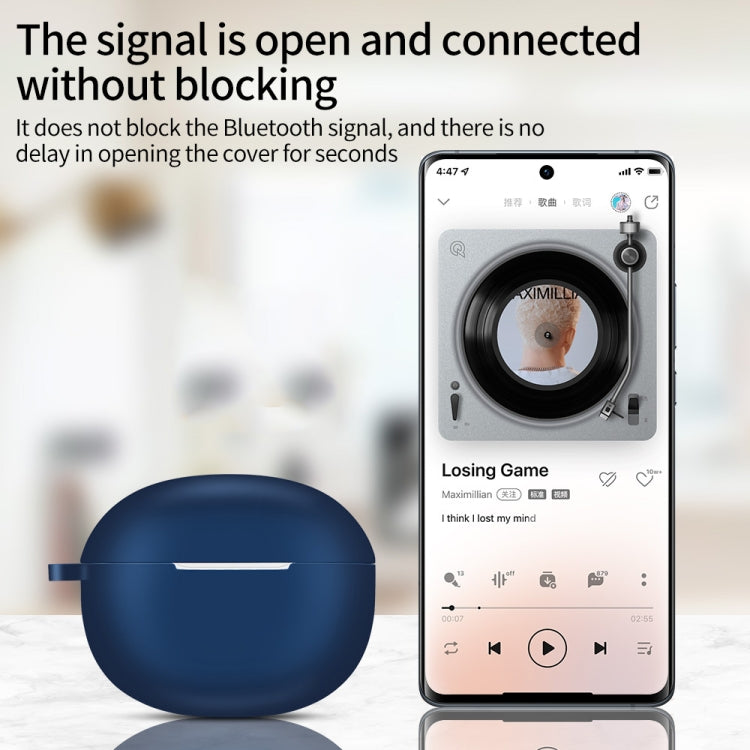 For Realme T100 Wireless Earphone Silicone Protective Case