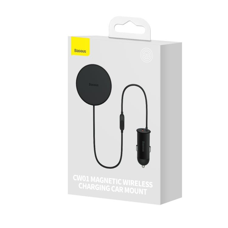 Baseus CW01 40W Magnetic Wireless Charging Car Holder, Interface:USB-C / Type-C
