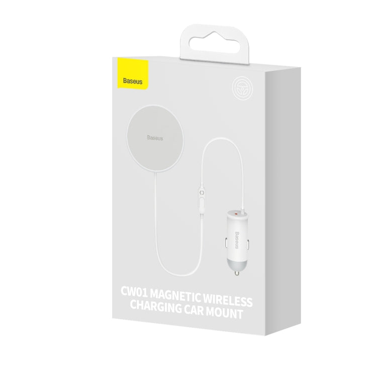 Baseus CW01 40W Magnetic Wireless Charging Car Holder, Interface:USB-C / Type-C