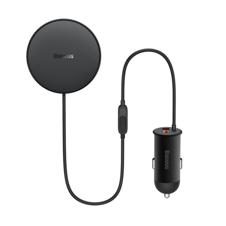Baseus CW01 40W Magnetic Wireless Charging Car Holder, Interface:USB