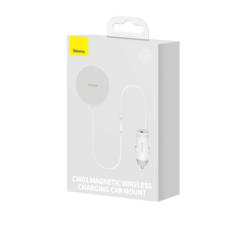 Baseus CW01 40W Magnetic Wireless Charging Car Holder, Interface:USB
