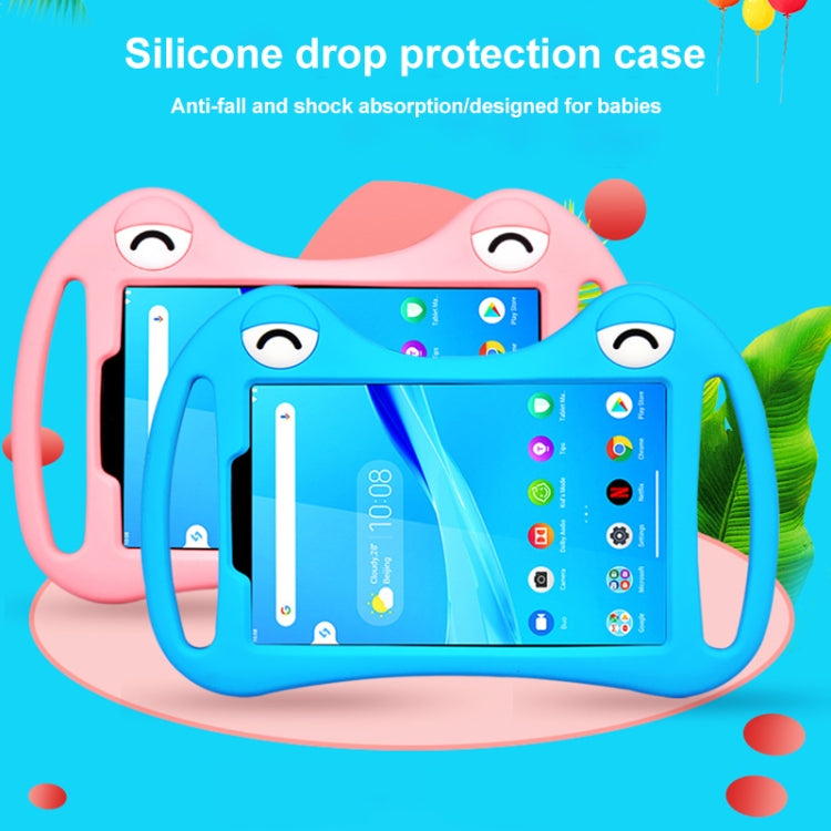 For TCL Tab 8 4G Cartoon Silicone Shockproof Protective Tablet Case with Stand & Handheld
