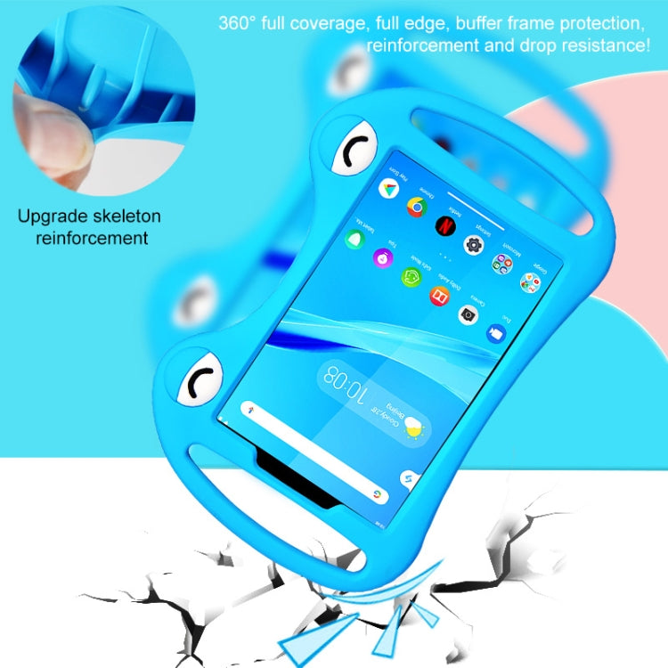 For TCL Tab 8 4G Cartoon Silicone Shockproof Protective Tablet Case with Stand & Handheld