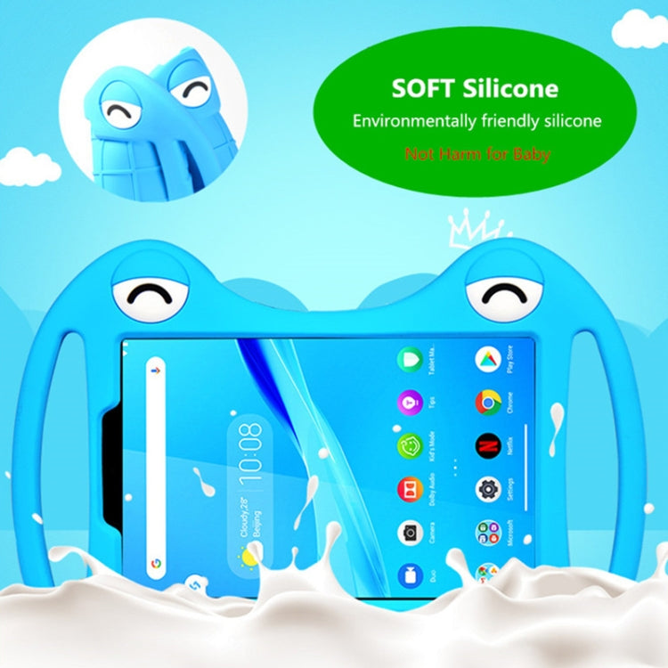 For TCL Tab 8 4G Cartoon Silicone Shockproof Protective Tablet Case with Stand & Handheld