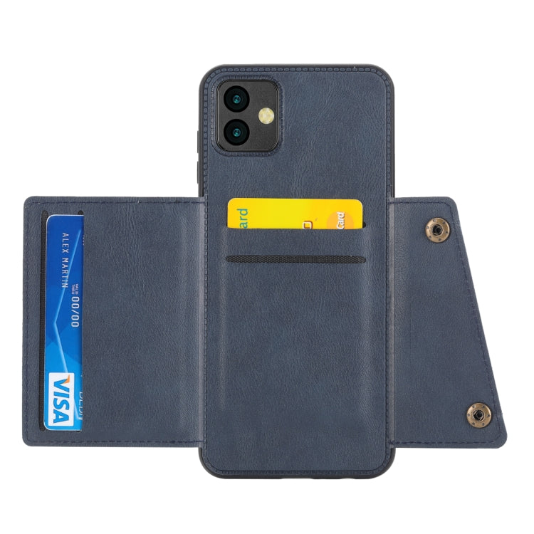 For Samsung Galaxy A04 Double Buckle Card Slots Magnetic Phone Case