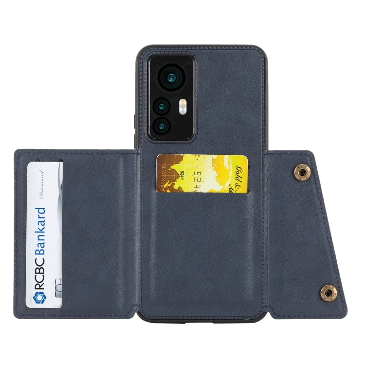 For Xiaomi 12T Pro Double Buckle Card Slots Magnetic Phone Case