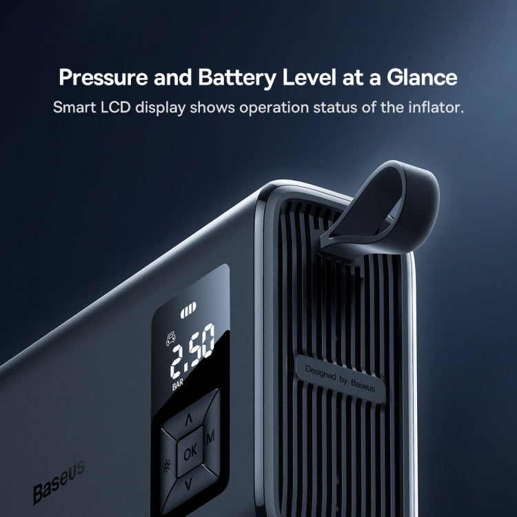 Baseus Mega EnergyPump Series Dual Cylinder Wireless Inflator(Black)