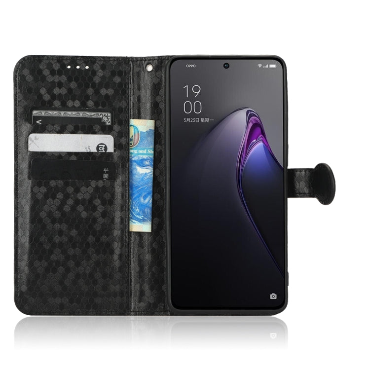 For OPPO Reno8 Pro 5G Honeycomb Dot Texture Leather Phone Case