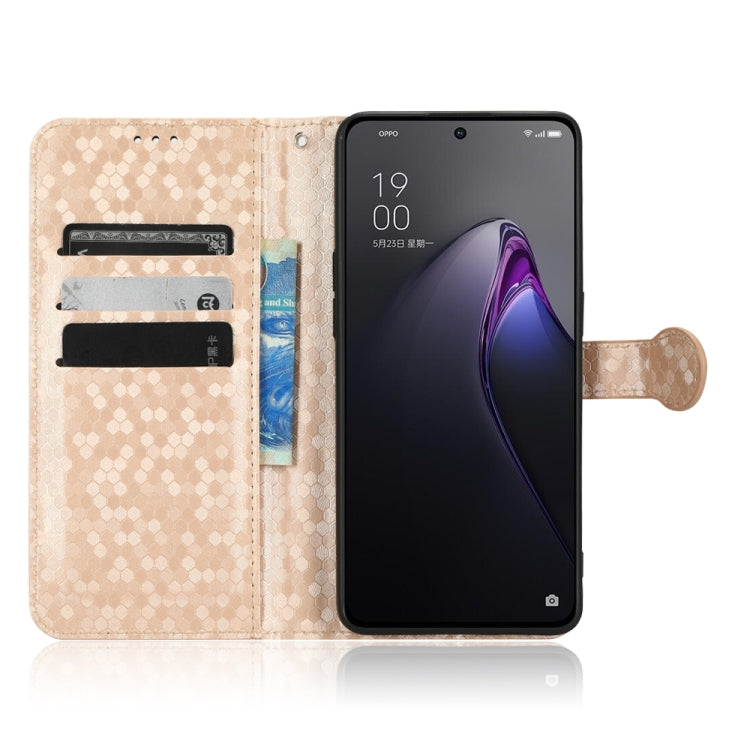 For OPPO Reno8 Pro 5G Honeycomb Dot Texture Leather Phone Case