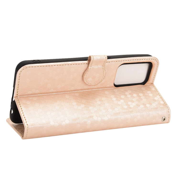 For OPPO Reno7 5G Global / Find X5 Lite Honeycomb Dot Texture Leather Phone Case