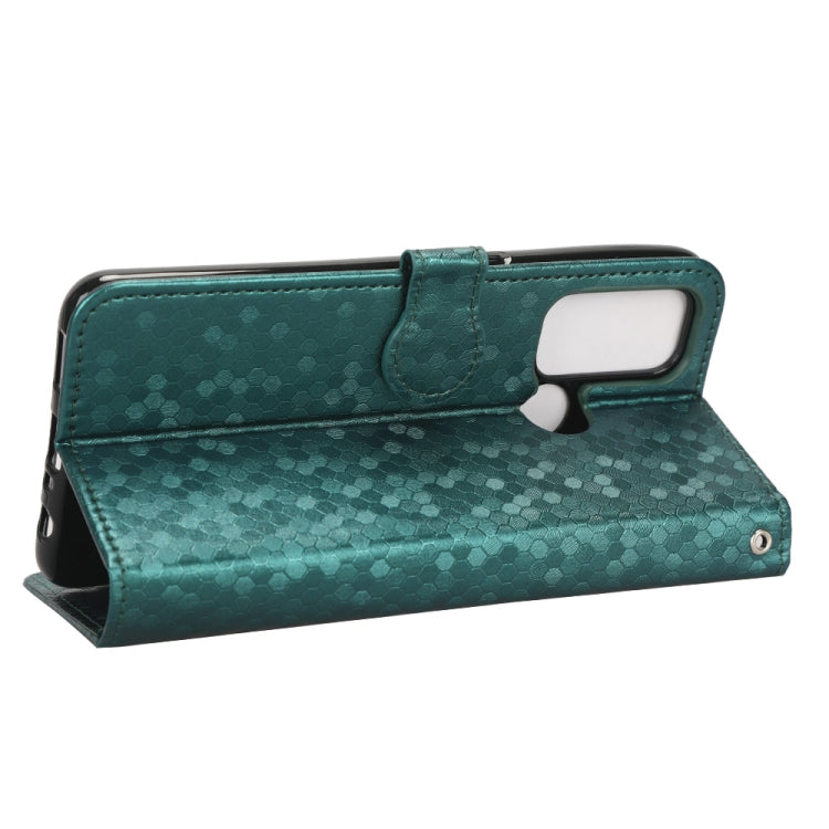 For OPPO Reno5 A Honeycomb Dot Texture Leather Phone Case