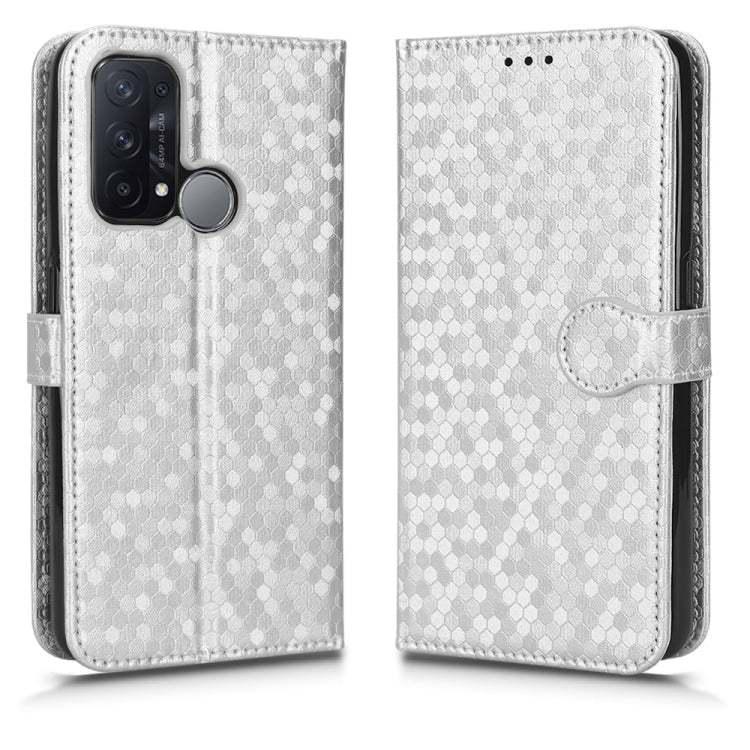 For OPPO Reno5 A Honeycomb Dot Texture Leather Phone Case