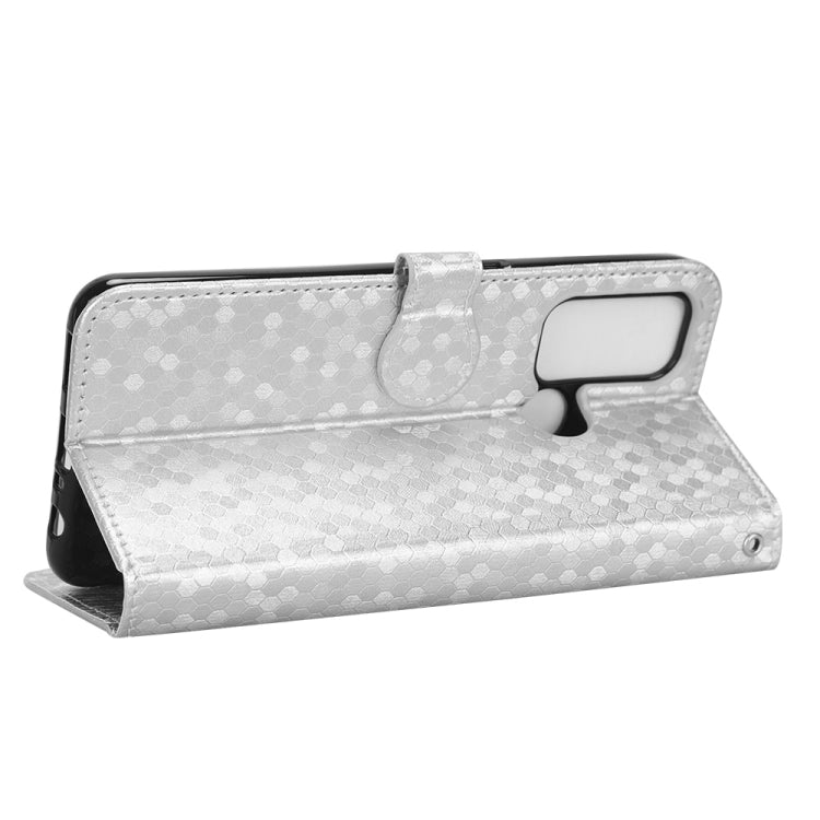 For OPPO Reno5 A Honeycomb Dot Texture Leather Phone Case