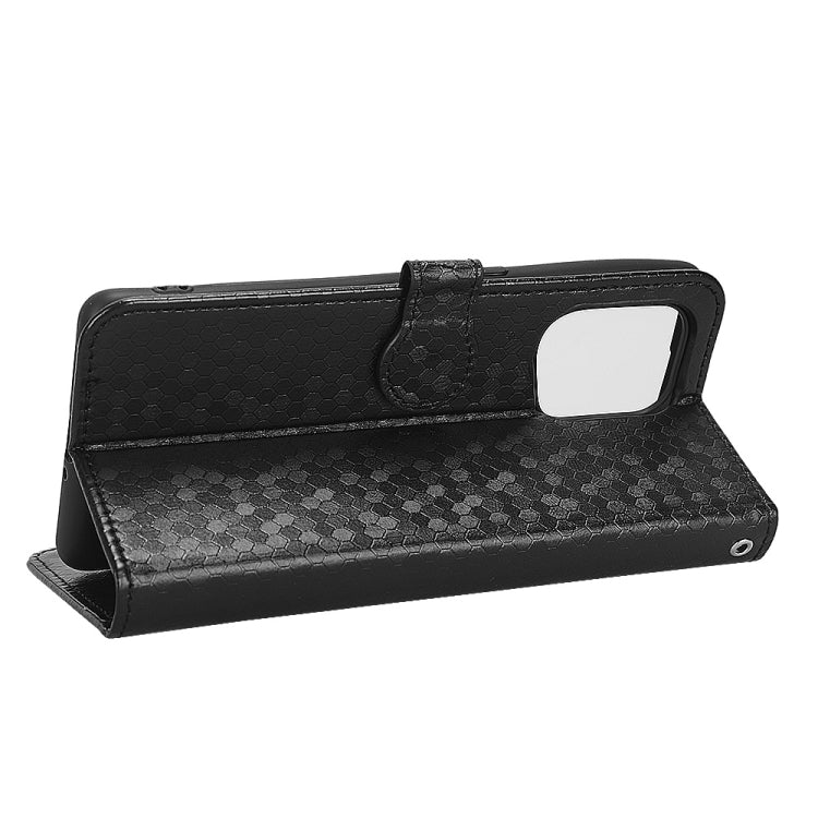 For OPPO Find X5 Honeycomb Dot Texture Leather Phone Case