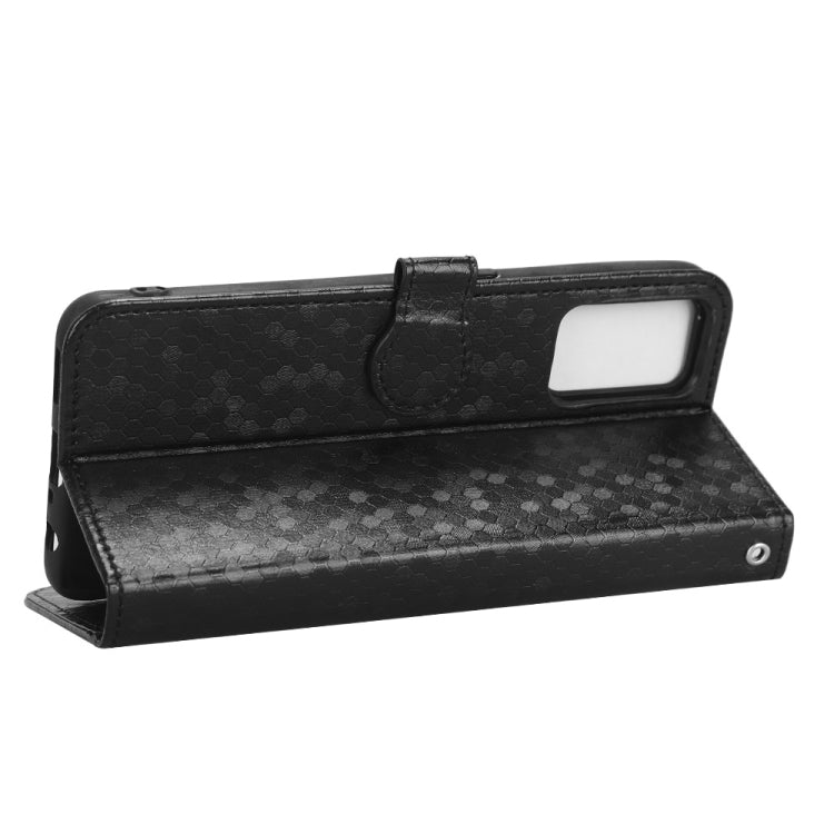 For OPPO A55s 5G / CPH2309 Honeycomb Dot Texture Leather Phone Case