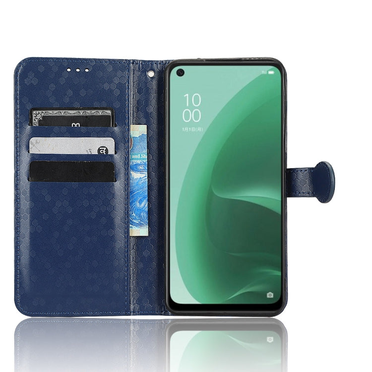 For OPPO A55s 5G / CPH2309 Honeycomb Dot Texture Leather Phone Case