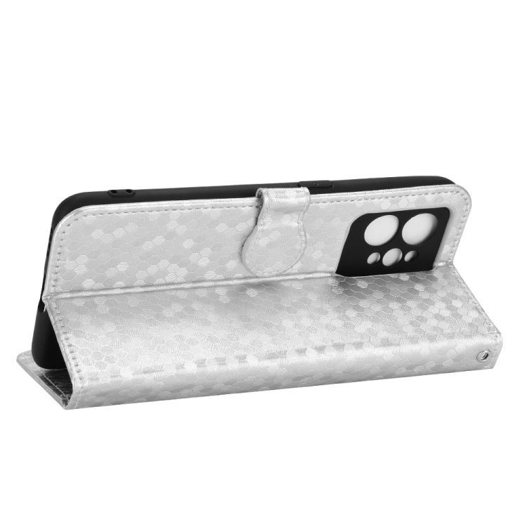 For Realme GT2 Pro Honeycomb Dot Texture Leather Phone Case