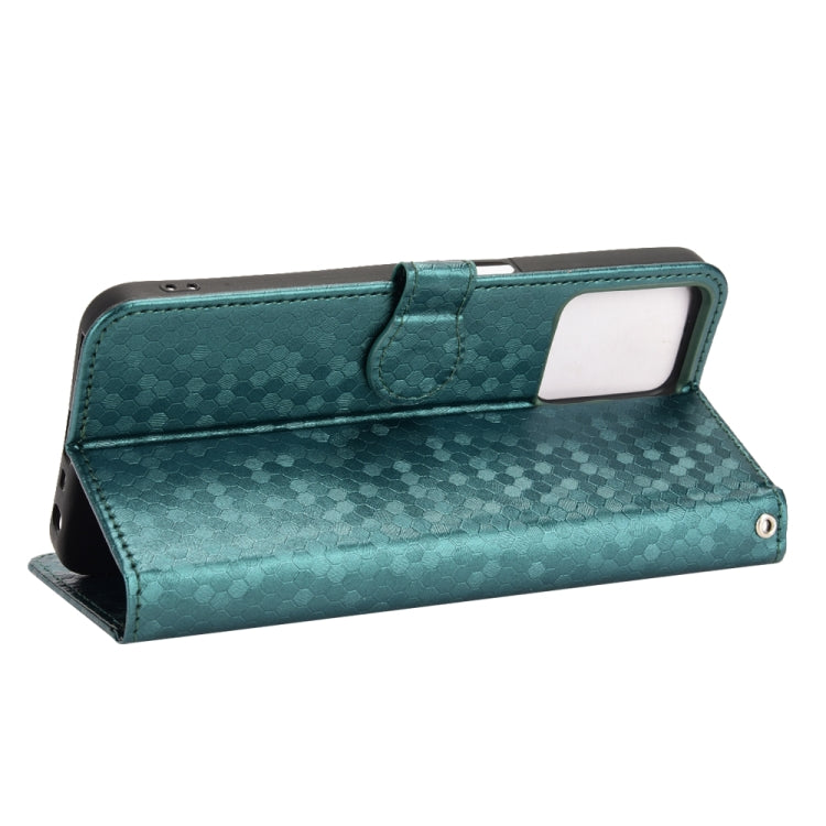 For Realme C35 Honeycomb Dot Texture Leather Phone Case