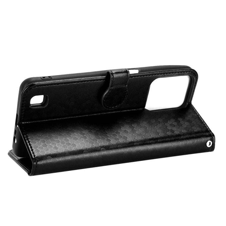 For Realme C31 Honeycomb Dot Texture Leather Phone Case