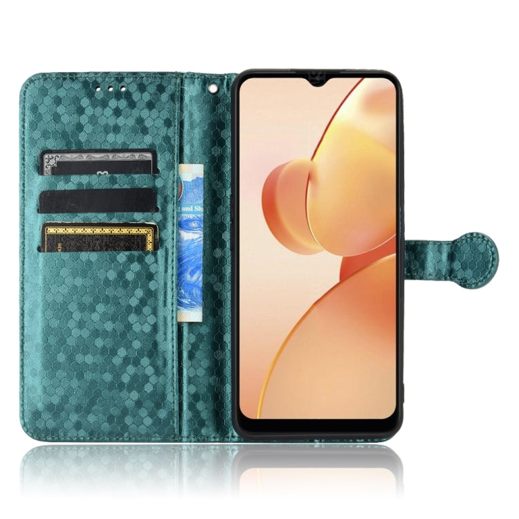 For Realme C31 Honeycomb Dot Texture Leather Phone Case