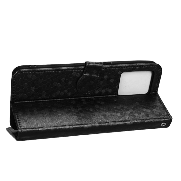 For Realme 9 4G / 9 Pro+ Honeycomb Dot Texture Leather Phone Case