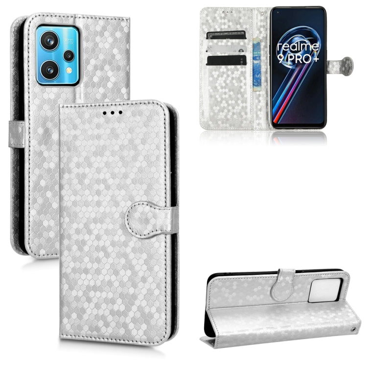 For Realme 9 4G / 9 Pro+ Honeycomb Dot Texture Leather Phone Case