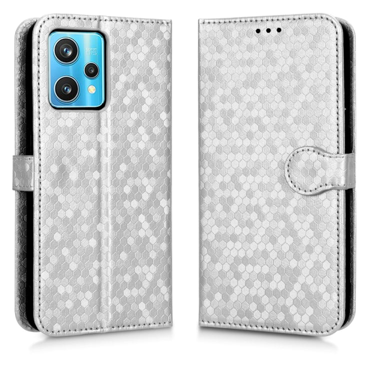 For Realme 9 4G / 9 Pro+ Honeycomb Dot Texture Leather Phone Case
