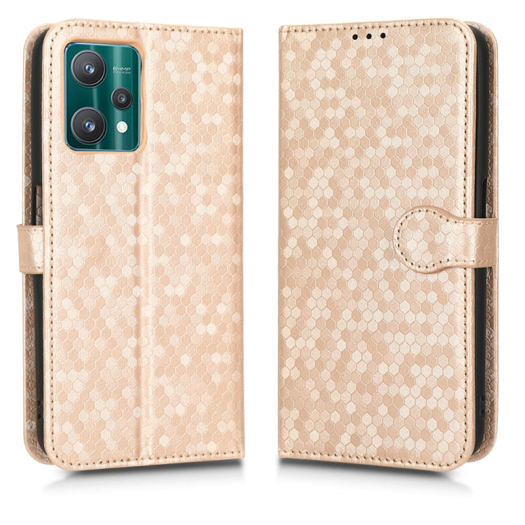 For Realme 9 5G / 9 Pro / Q5 Honeycomb Dot Texture Leather Phone Case