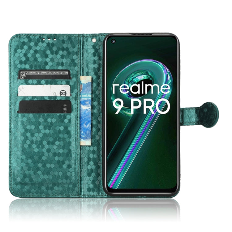 For Realme 9 5G / 9 Pro / Q5 Honeycomb Dot Texture Leather Phone Case