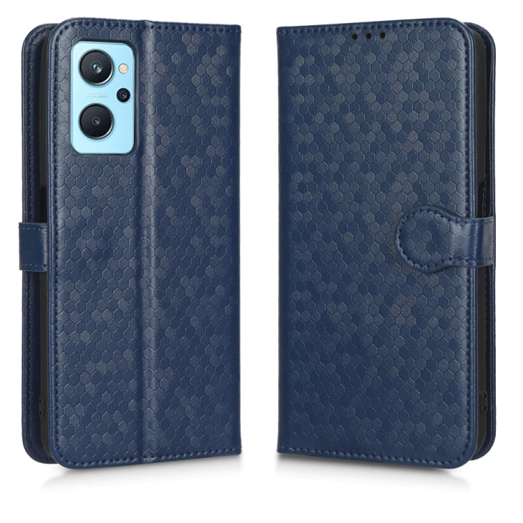For Realme 9i / OPPO A36/A76 4G /A96 4G Honeycomb Dot Texture Leather Phone Case