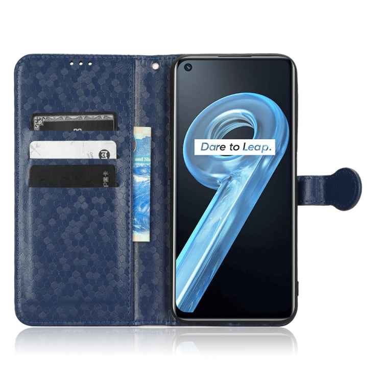 For Realme 9i / OPPO A36/A76 4G /A96 4G Honeycomb Dot Texture Leather Phone Case
