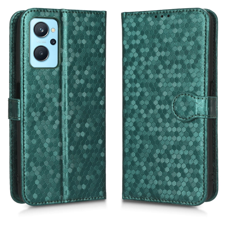 For Realme 9i / OPPO A36/A76 4G /A96 4G Honeycomb Dot Texture Leather Phone Case
