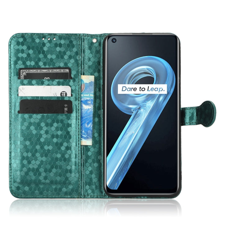 For Realme 9i / OPPO A36/A76 4G /A96 4G Honeycomb Dot Texture Leather Phone Case