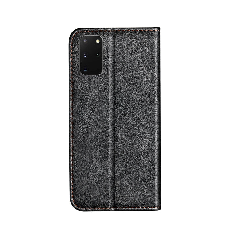 For Galaxy S20 Plus Business Solid Color Stitching Horizontal Flip Leather Case , with Holder & Card Slots