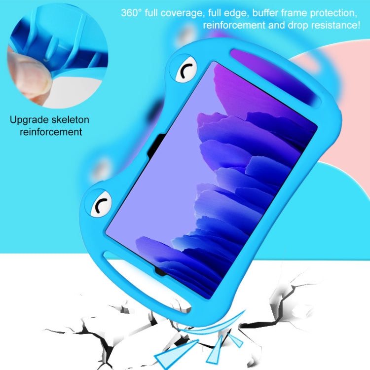 For TCL Tab Pro 5G Cartoon Silicone Shockproof Protective Tablet Case with Stand & Pen Slot(Blue)